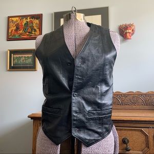 Vintage leather vest